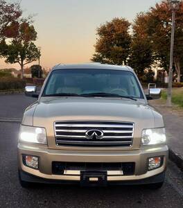 2006January Infiniti QX56 Odometer50560マイル 本革パワーSeatヒーター ガラスSunroof Genuineアルミ 1ナンバー サードSeat有