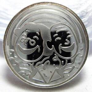 日本 純銀メダル 造幣局製 敬老貨幣セット ミントセットノベリティ 銀貨 21.97mm 5.38g ＜管理番号018＞の画像2