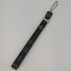 Louis Vuitton Mobile Strap M92598 Dragonne Telephone Monogram Multi -Plant Noir Black Louisvuitton ◆ 3107/Sbs Street Store