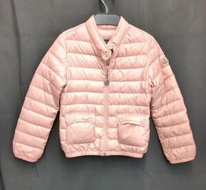 MONCLER　AMBRINE　ライトダウン　ジャケット　キッズ ピンク　116cm　6サイズ 子供服 モンクレール　　アンブライン　◆3115/登呂店