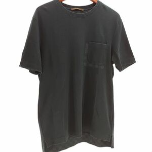 ルイウ゛ィトン メンズ 半袖Tシャツ ポケットダミエ 茶タグ サイズM ブラック LOUIS VUITTON ◆3105/高林店 ST