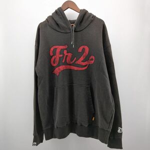 FR2×SAPEur パーカー ブラック SIZE L Smoking kills デニスロッドマン ヴィンテージ加工 プルオーバー サプール ◆3109/宮竹店