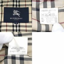 バーバリー　ナイロンコート　ベスト　2WAY　ノバチェック　レディース　ブラック　38　古着　BURBERRY LONDON　◆3111/藤枝インター店_画像9