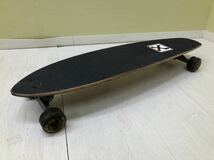 H■① XANADU ザナドゥ スケートボード 全長85cm 幅22.5cm スケボー ブラック 黒色 コンプリート 木製 スポーツ SKATEBOARDS 中古品_画像2