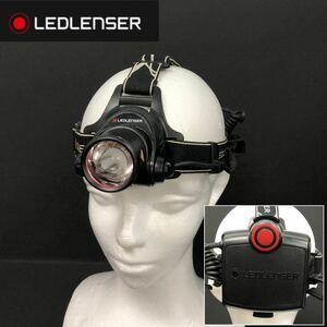 T■ LEDLENSER レッドレンザー H14R.2 LED ヘッドライト USB充電式 防水機能付き 専用電池付 ディマースイッチ Hシリーズ 動作品 中古品