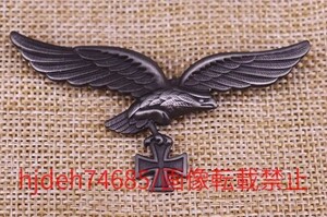 Ug004:鷲章 ドイツ空軍 プロイセン王国 ナチスドイツ 部隊章 階級章 記章 徽章 勲章 合金製
