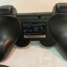 【動作確認済】SONY PS3 ワイヤレスコントローラ (DUALSHOCK3) ブラック 純正 USBケーブル付き ソニー プレイステーション プレステ3 03770_画像3