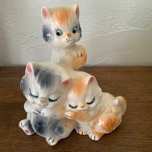  France made cat. savings box ceramics made 