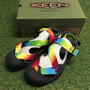 LE409-B04 KEEN キーン 1022419 ZERRAPORT Il MULTI TYE-DYE /BLACK メンズ 27.5cm サンダル アウトドア 未使用 展示品 サンダル