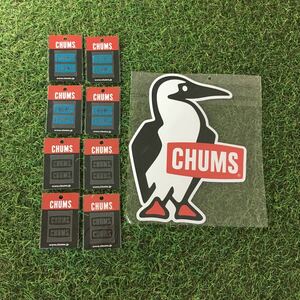 LE545-B21 CHUMS チャムス ロゴ Big Booby Bird Emboss Sticker 9点まとめ シール 未使用 展示品 ステッカー