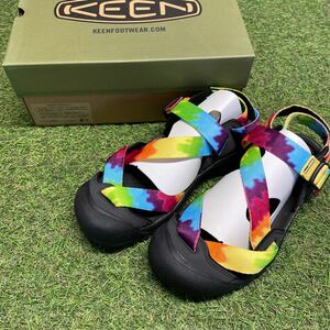 LE626-C01 KEEN キーン 1022419 ZERRAPORT Il MULTI TYE-DYE /BLACK メンズ 28.0cm アウトドア 経年劣化有り 未使用 展示品 サンダル