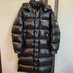 美品 モンクレール MONCLER HANOVERIAN 国内正規品 ブラック サイズ1 M ロング ダウンコート ダウンジャケット