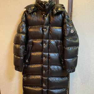 美品 MONCLER モンクレール HANOVERIAN 国内正規品 ブラック サイズ1 M ロング ダウンコート ダウンジャケット