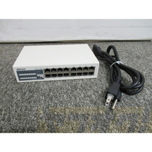 BUFFALO【中古品】スイッチングハブ LSW3-TX-16NSR 16ポート 19インチラック対応【送料無料】バッファロー_画像1