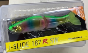 メガバス I-SLIDE 187R SW Floating Clear Lime Rainbow
