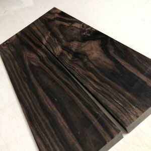 黒檀板目厚板　2枚セット 352×89×17 60サイズ 美品
