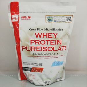 サ)[未開封] FINE LAB ファインラボ WHEY PROTEIN PUREISOLATE ホエプロテイン ピュア アイソレート プレーン風味 1kg 期限:2024.11 管理Y