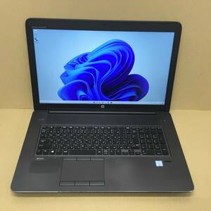 【2310313090】オフィス付 HP ノートPC ZBOOK17G3 CI5(6440HQ)-2.6GHZ 16GB×2 HDD1000GB+SSD256GB 17.3in WIN11P WLAN BLT カメラ 10キー