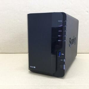 【2311070085-2】 動作確認済み・システム消去済み ＳＹＮＯＬＯＧＹ ネットワーク接続ストレージ DS220+ 8000GB(4000GB×2) LANケーブル