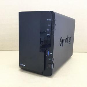 【2311070085-5】 動作確認済み・システム消去済み ＳＹＮＯＬＯＧＹ ネットワーク接続ストレージ DS218+ 2000GB(1000GB×2) LANケーブル