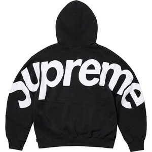 新品未開封品 SUPREME Big Logo Jacquard Hooded Sweatshirt Black パーカー 23FW フード 黒