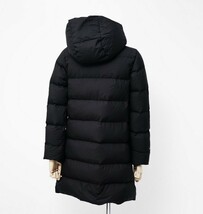 MF7599▼ザ ノースフェイス/THE NORTH FACE《NDW91663 ウィンドストッパーダウンシェルコート》フーディー ダウンジャケット*ブラック*S_画像3