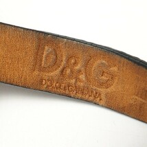 TG7161*D&G ドルチェ＆ガッバーナ ブレスレットウォッチ クォーツ腕時計 レディースウォッチ I LOVE ハート ブラック系 稼働品_画像6