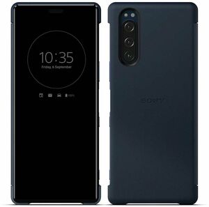 【SONY純正】Xperia 5 Style Cover View／Blue