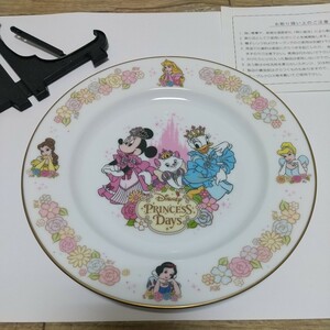 未使用 ディズニープリンセスプレート スタンド付き