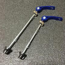 ☆ 新品!! 自転車 QR クイックリリース 前後セット ブルー ☆_画像1