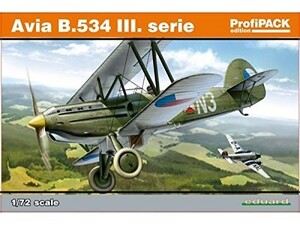 エデュアルド 1/72 プロフィパック チェコ空軍 アビア B.534 3 プラモデル