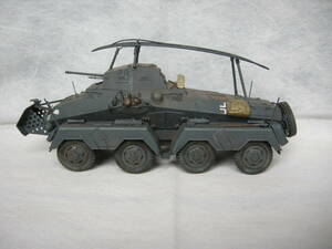 【プラモデル 完成品　WWⅡ　ドイツ軍　Sdkfz 232 ８輪重装甲車 (中距離無線機搭載)】