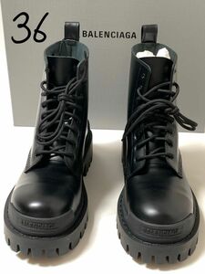 新品《 BALENCIAGA バレンシアガ 》Strike Lace-up Boots 36 ストライク レースアップ ブーツ