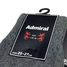 【新品】Admiral カジュアル ソックス ４足 紳士 25-27cm メンズ 綿混 送料無料m④ 福助 アドミラル ドライタッチ オールシーズン 無地_画像2