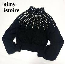 エイミーイストワール パールニット アンゴラ ニット トップス タートルニット eimy istoire パールアンゴラニットプルオーバー_画像1