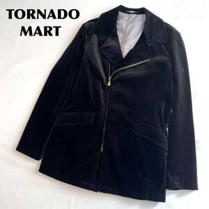 トルネードマート　TORNADOMART M メンズ　ジャケット　コート　ジップ　アウター　ベロア　