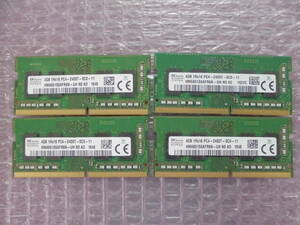 1374 SK hynix ノート用 4GB PC4-2400T 4枚セット 動作OK