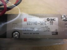 送料無料 未使用品 SMC ソレノイドバルブ VZ5140-5MZ-02 空気用 管接続口径 Rc1/4 DC24V ポート数5 ソレノイド レターパックプラス発送 7_画像5