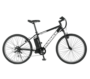 【訳アリ新品・完組送料無料】HUMMER E-bikeATB266E★ハマー 電動アシスト自転車 ★保証有★26インチクロスバイク 6段変速 黒