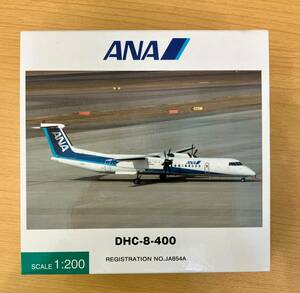 ANA OFFICAL PRECISION MODELS DHC-8-400 DH28010 1:200 モデルプレーン◆6942