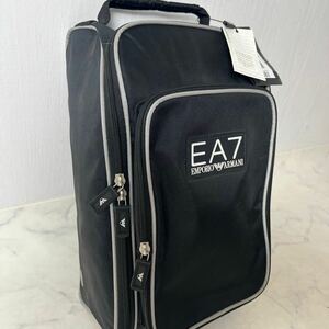 【未使用保管品】エンポリオアルマーニ ゴルフシューズケース バッグ EA7 軽量 ブラック 黒 EMPORIO ARMANI メンズ 231102