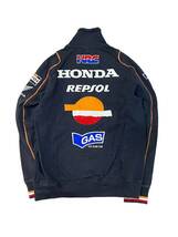 GAS REPSOL HONDA トラックジャケット レーシング Sサイズ 刺繍 古着_画像4