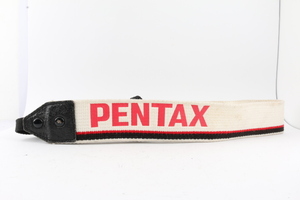 ★希少品★ Pentax ペンタックス 純正 カメラ ストラップ 白色(ホワイト)×赤色(レッド)×黒色(ブラック) #F851