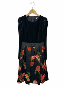 エムズグレイシー Dramatic Flower Dress 811557 ワンピース 36 ブラック ITXYEN282E3K