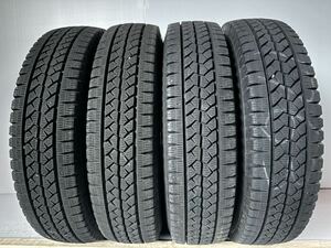 送料無料　A12 2021製　ブリヂストンBLIZZAK VL1 155/80R14 中古　スタッドレスタイヤ　4本セット