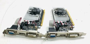中古動作品２枚セット　GeForce GT635 1G DDR3 DVI/VGA/DP グラフィックボード/ビデオカード