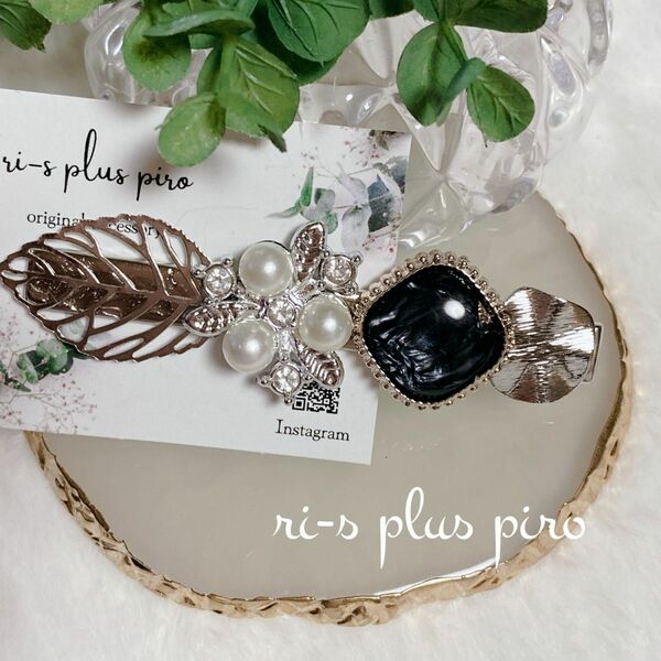 透かしhair accessory シルバー レース .｡.:*☆ ヘアクリップ 