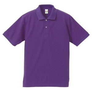 [ men's ]UnitedAthle/ short sleeves dry polo-shirt /S/ purple 