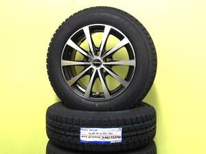 S3682 新品 国産 4本 195/65R16 トーヨー ガリット ギズ GARIT GIZ LE03 6.5J +38 114.3 ブラックポリッシュ 60系 プリウス 取付用ナット付