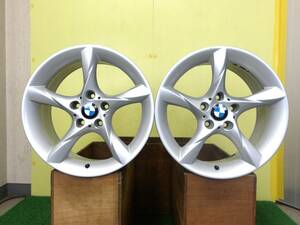 H2215 中古 2本 BMW Z4 E89 純正 18 x 8.5J +40 5H 120 シルバー リア用 品番 BMW 6 785 255